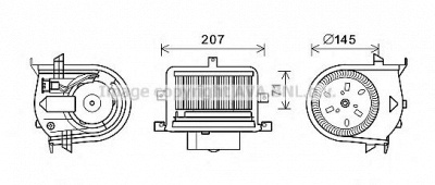 AVA QUALITY COOLING vw8350 -  Электродвигатель, вентиляция салона